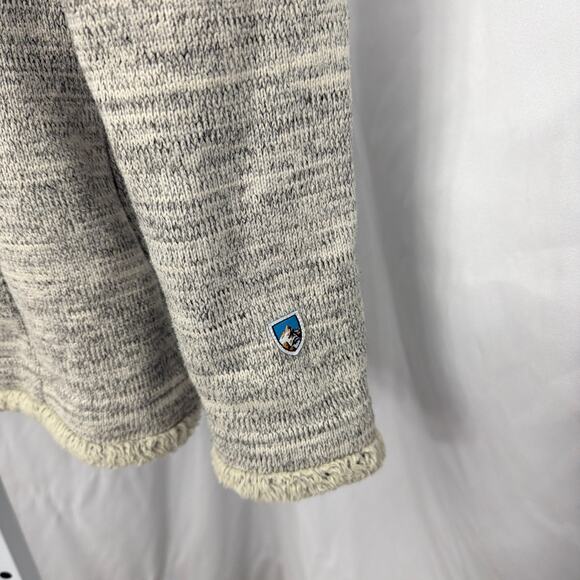Kuhl Alaska 1/4 Zip Pullover Sweater Womens Size Small Gray Heathered - Picture 7 of 11